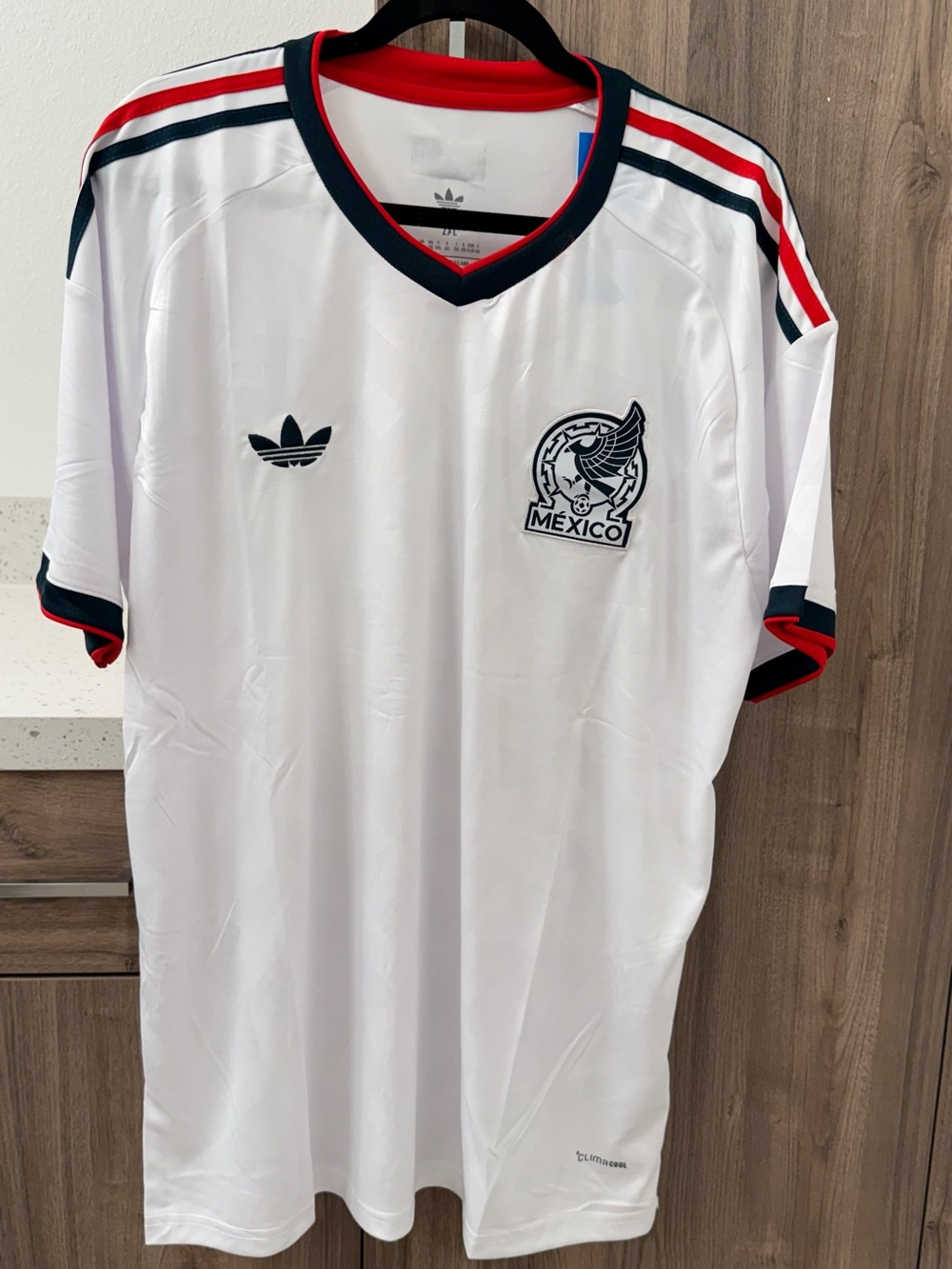 Mexico Soccer Fan Jersey Shirt White Men’s 2XL New World Cup FIFA Fan Tee